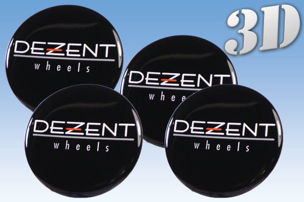 DEZENT 3D decals for wheel center caps