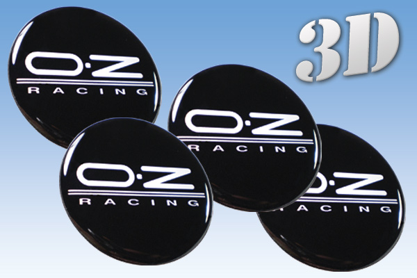 OZ RACING 3d car decals for wheel center caps