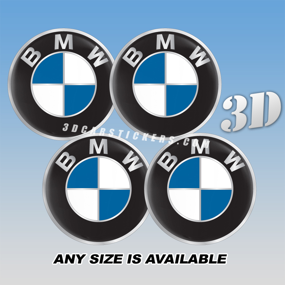 BMW Decals For Wheel Center Caps 