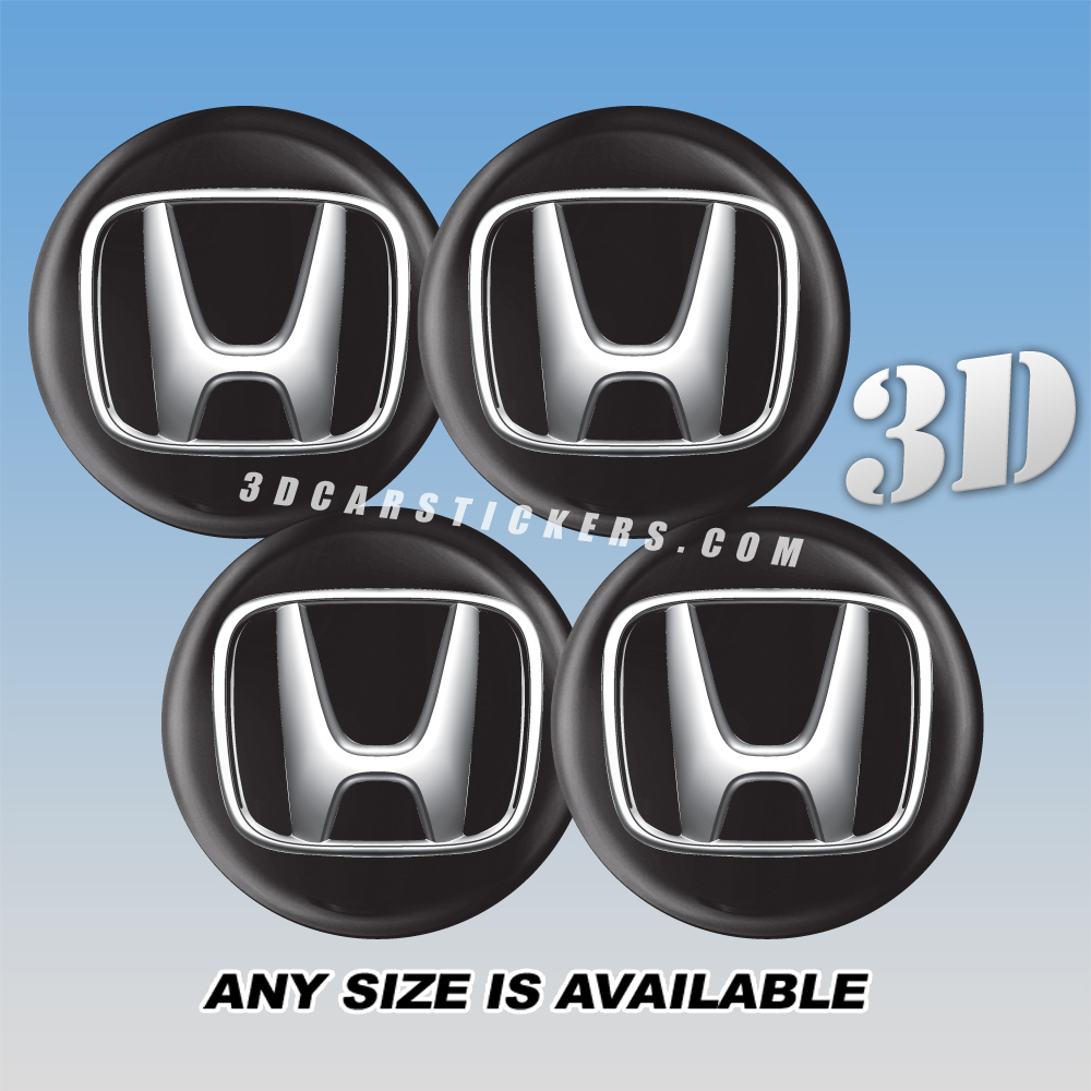 HONDA Decals For Wheel Center Caps 