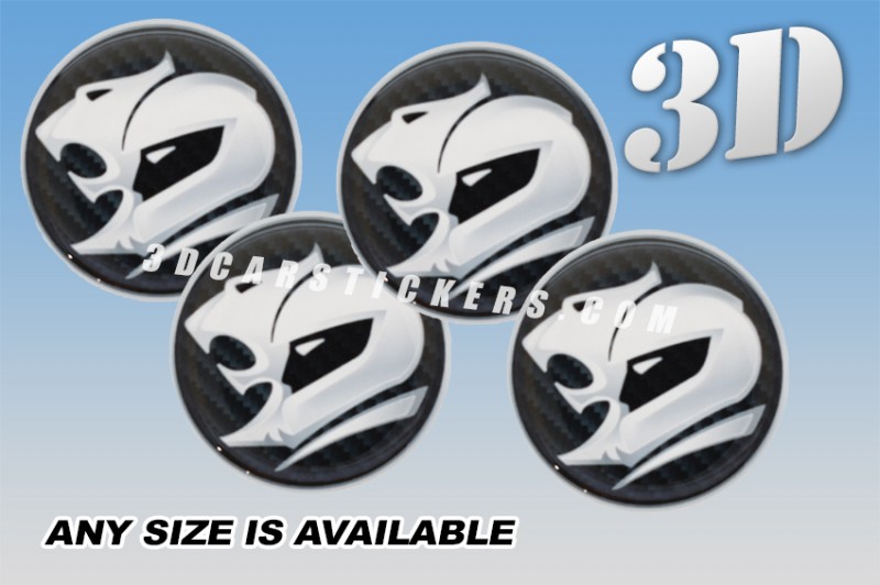 HOLDEN HSV 3d car wheel center cap emblems stickers decals  :: Silver logo/carbon background :: ― Online shop 3D wheel center caps