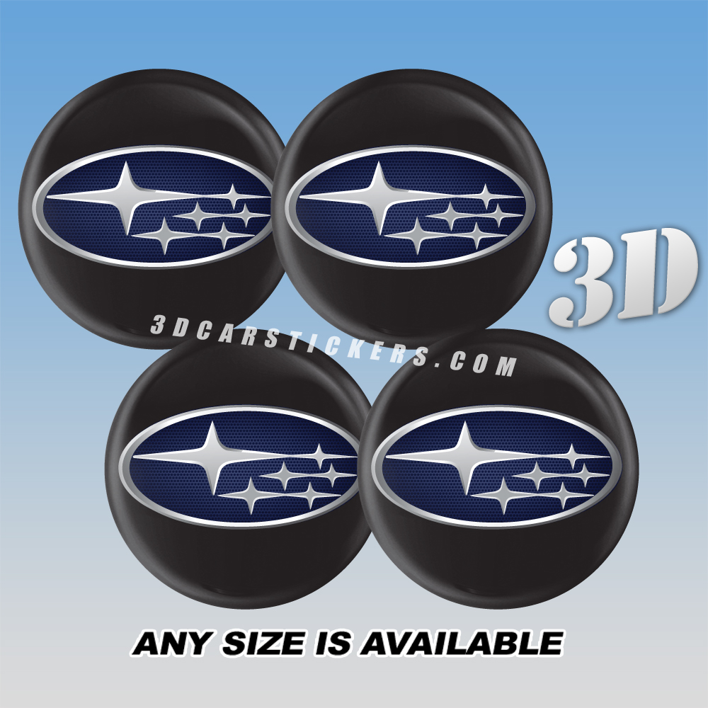 SUBARU Decals For Wheel Center Caps 