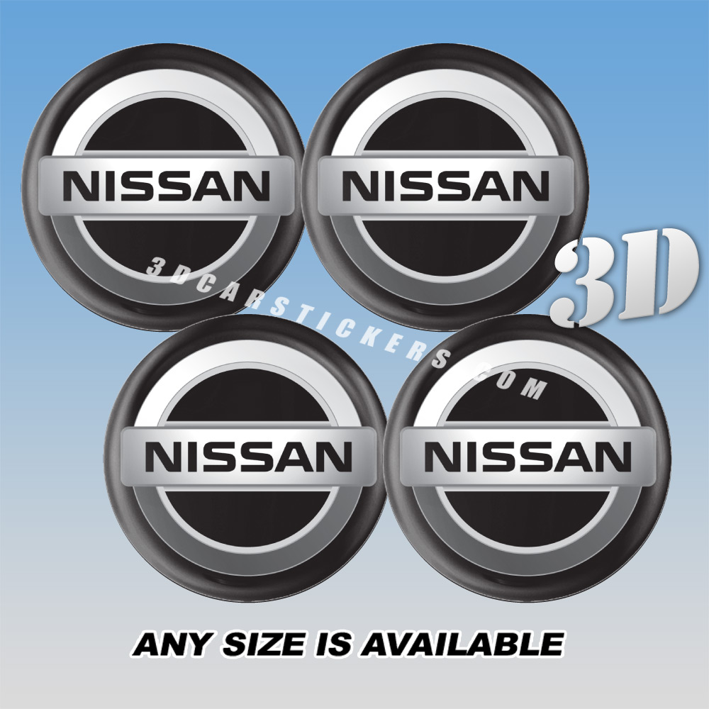 NISSAN Decals For Wheel Center Caps 