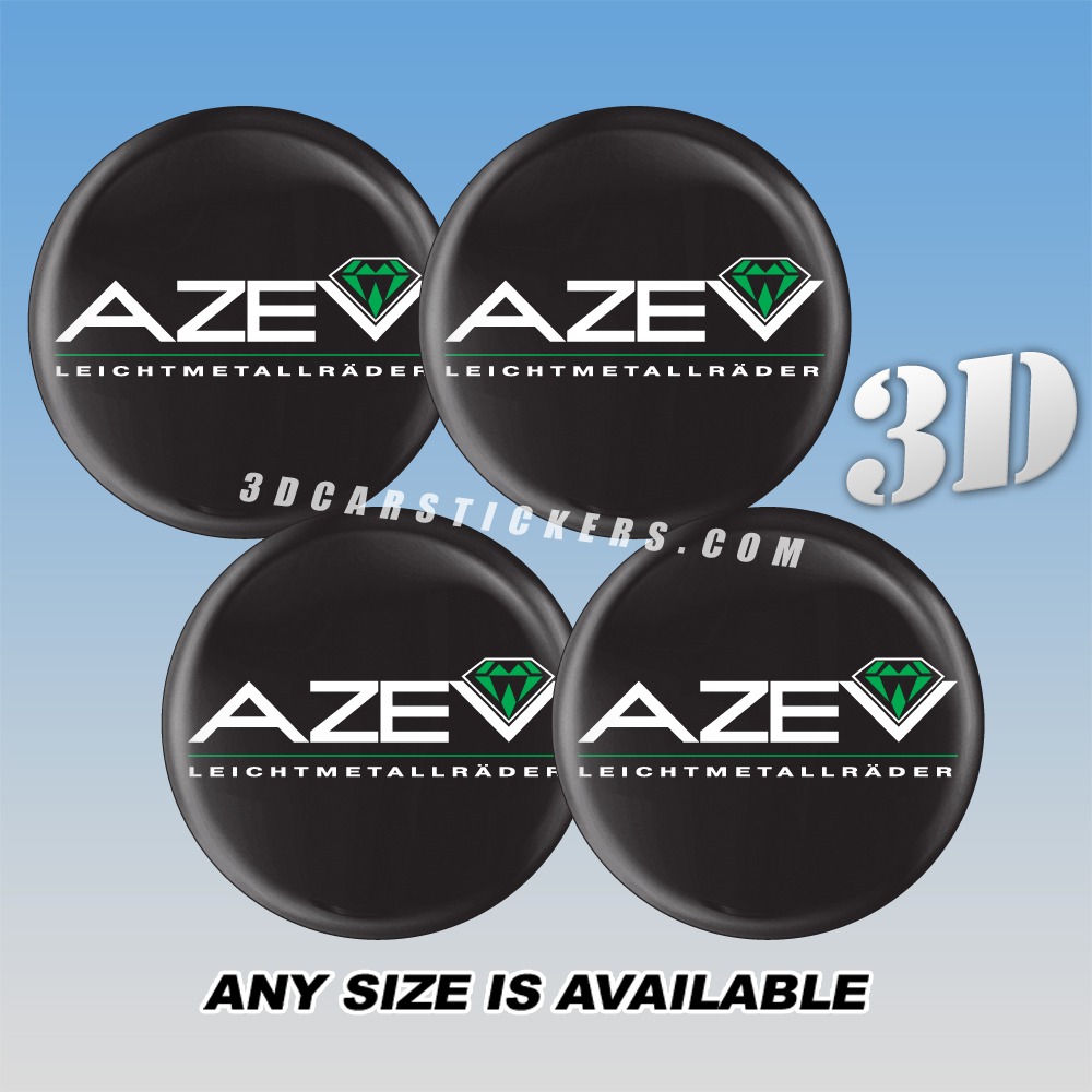 AZEV Decals For Wheel Center Caps