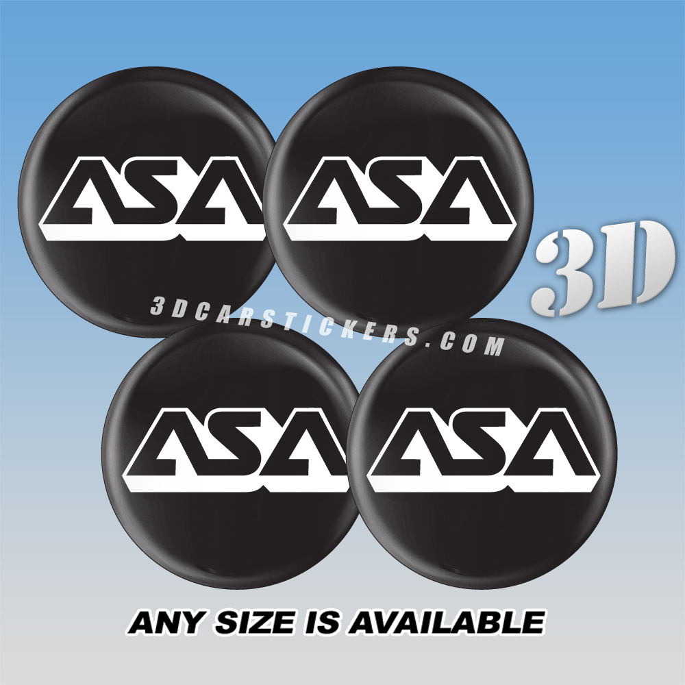 ASA Decals For Wheel Center Caps