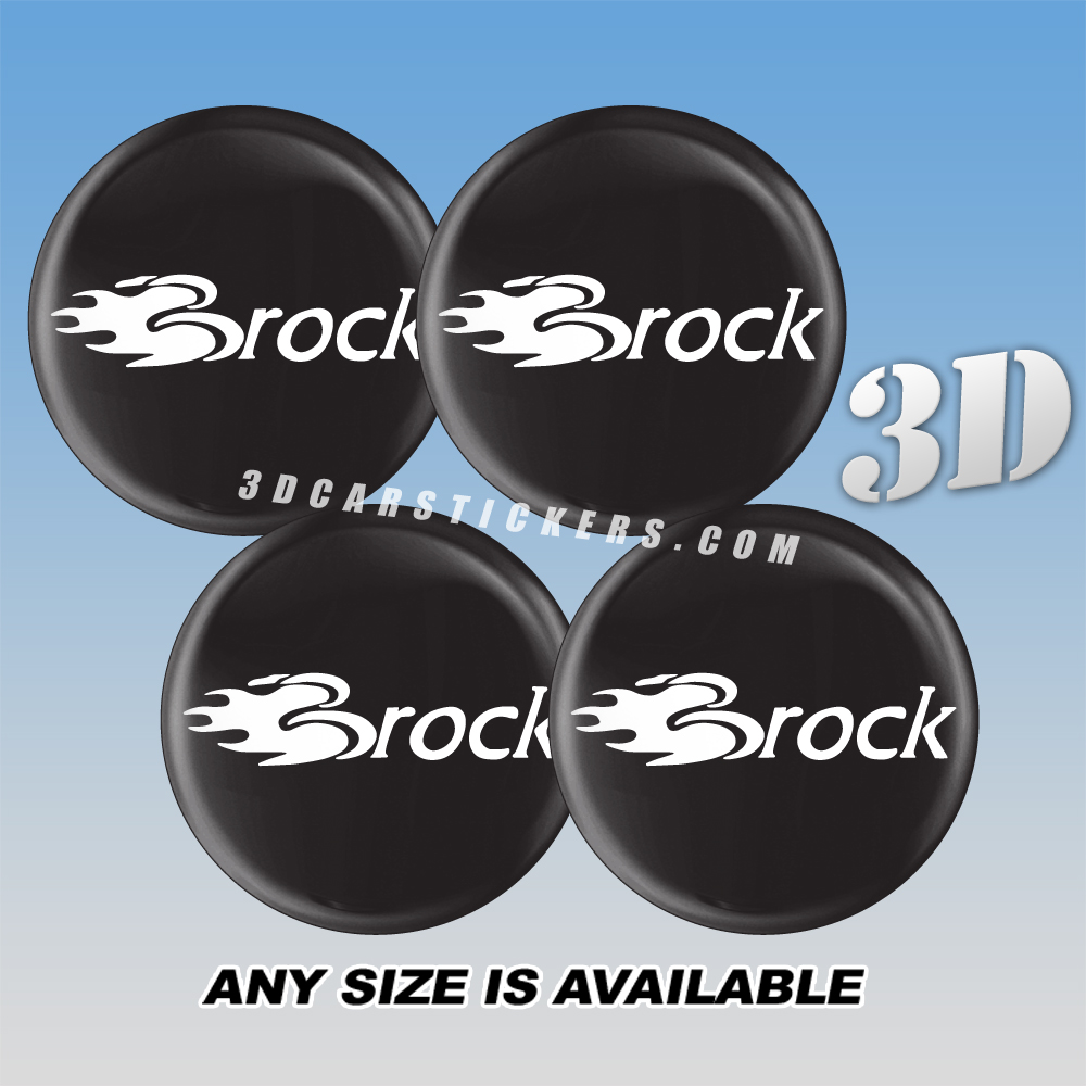 BROCK Decals For Wheel Center Caps