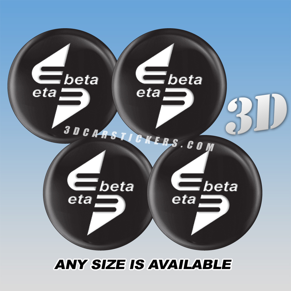 ETA BETA Decals For Wheel Center Caps