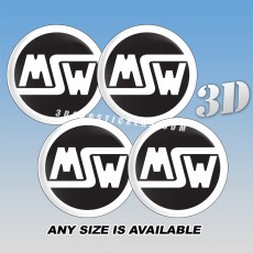 MSW Decals For Wheel Center Caps