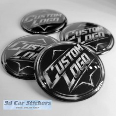 Custom Design Emblems For Wheel Center Caps |set of 4 (Four) Emblems| For Curved Center Caps ONLY