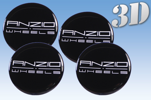 ANZIO 3D decals for wheel center caps