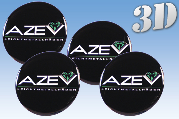 AZEV 3D decals for wheel center caps