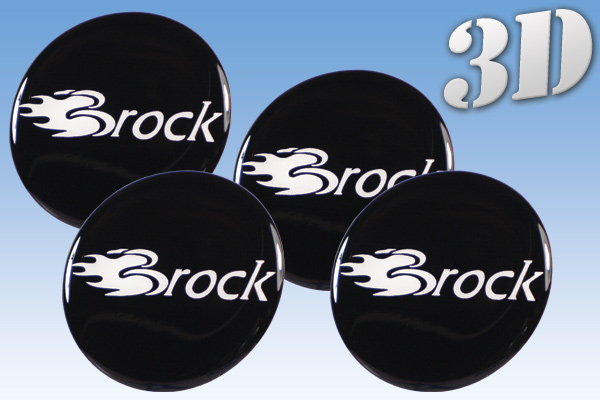 BROCK 3D decals for wheel center caps