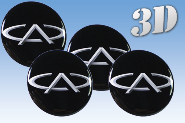 CHERY 3d car decals for wheel center caps