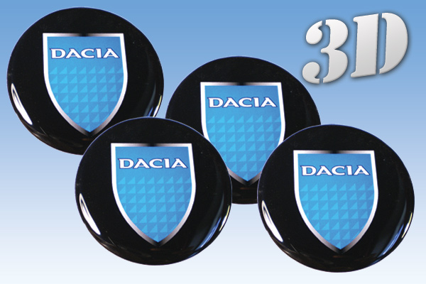 DACIA 3d car decals for wheel center caps