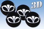 DAEWOO 3d car decals for wheel center caps