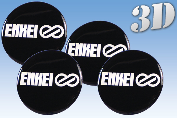 4 x 65mm 3D Stickers for Wheel Center Caps A 365 