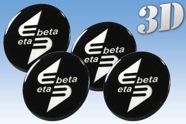 ETA BETA 3D decals for wheel center caps