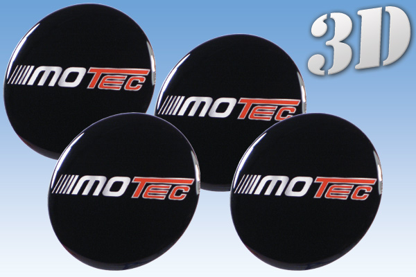 MOTEC 3D decals for wheel center caps