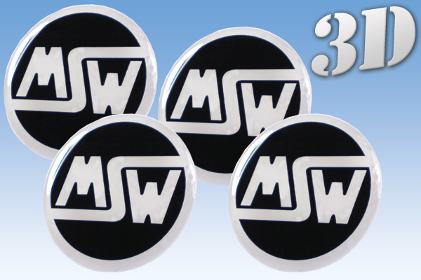 MSW 3D decals for wheel center caps