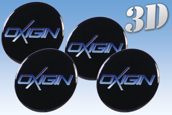 OXIGIN 3D decals for wheel center caps