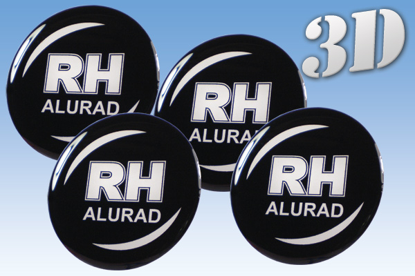 RH 3D decals for wheel center caps