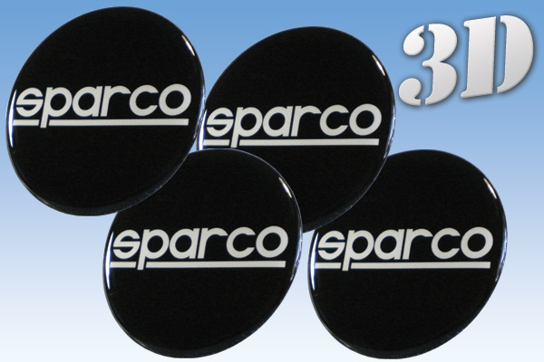 SPARCO 3D decals for wheel center caps