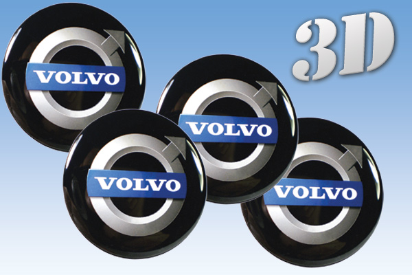 VOLVO 3d car decals for wheel center caps
